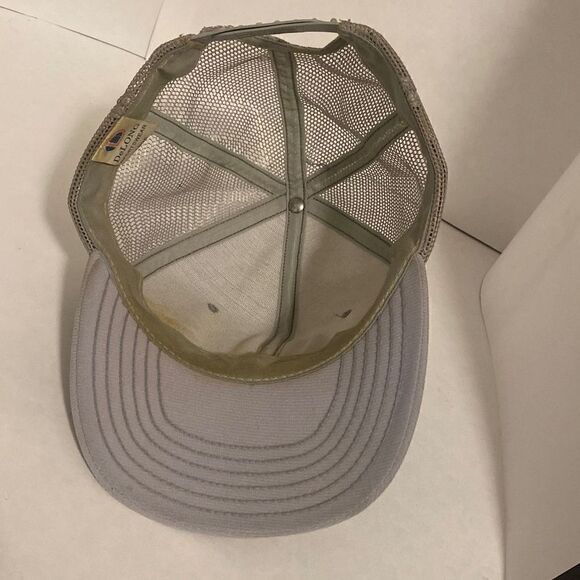 Vintage 80s Air Force Fighter Jet flying Mesh Embroidered Snapback Trucker Hat T - Picture 6 of 7